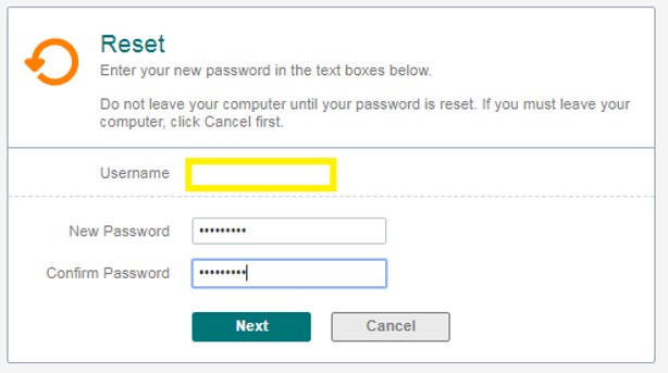 Users will need to reenter their SWIFT account username and select a new password that meets the password requirements.