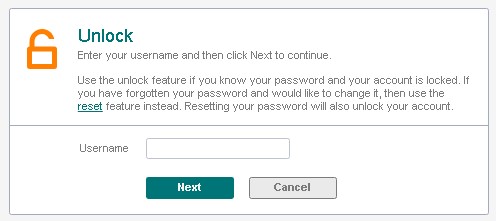 Users who need to unlock their account will need to enter their SWIFT username.