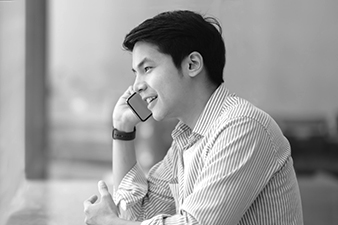 man on the phone